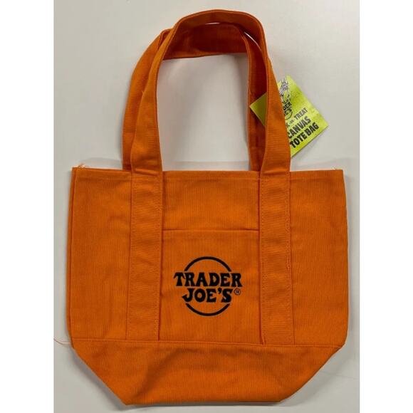 New Trader Joe's Trick-or-Treat Mini Canvas Totes Set of 4 - Picture 5 of 6